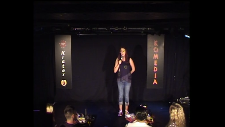 British comedienne Susan Murray on stage